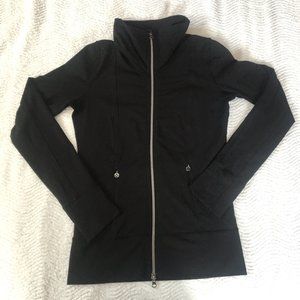 Lululemon Black High Neck Full Zip Jacket